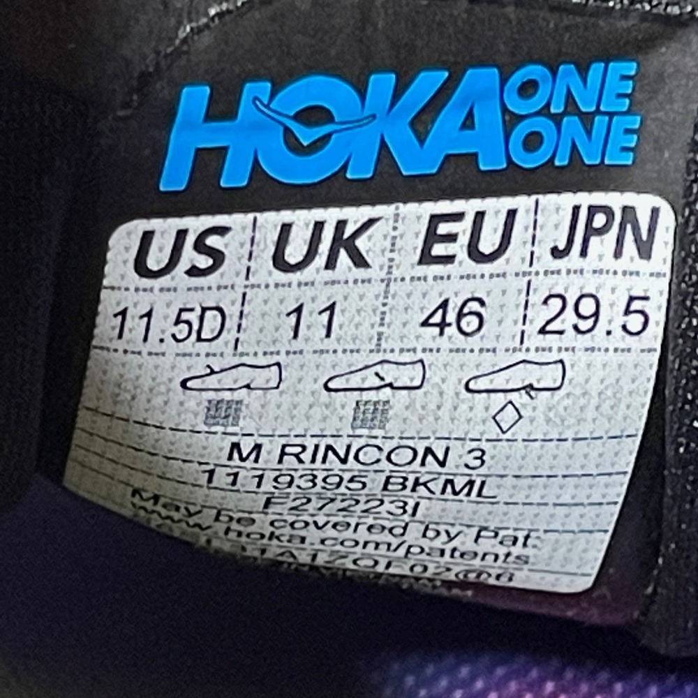 Hoka One One Rincon 3 Rainbow Sneakers Men Size 11.5 D Running Shoes 1119395 NBY - Picture 3 of 11